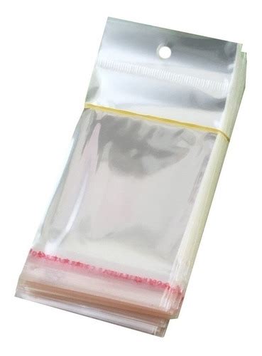 Saco Plastico Transparente 10x10 Adesivado C Solapa 200un MercadoLivre