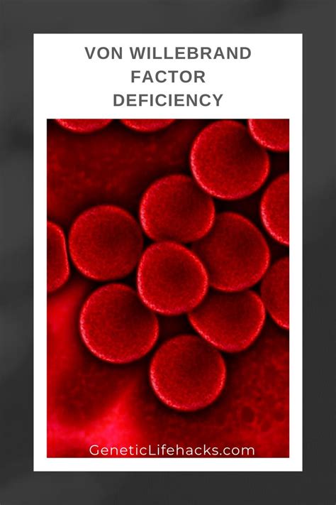 Von Willebrand Factor Deficiency Von Willebrand Factor Von Willebrand Disease Genetic Mutation