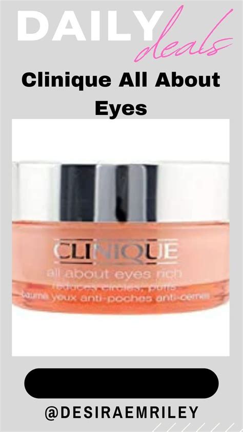 Clinique All About Eyes Rich Eye Cream With Hyaluronic Acid All About