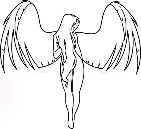 Learn How to Draw a Beautiful Flying Angel