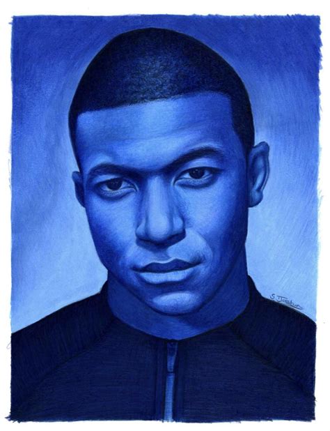 Mbappe drawing I did for my a levels : r/worldcup