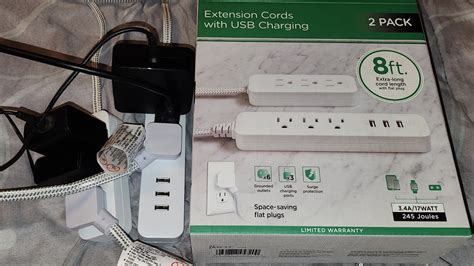 Costco Sale Item Review Grounded Extension Cords Cord With USB Charging