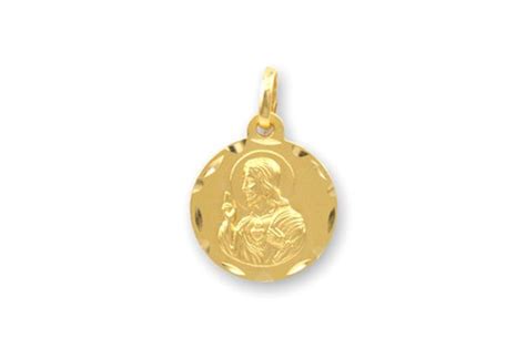 Medalla Sagrado Corazon de Jesús Oro 18k Joyerías Revaloro