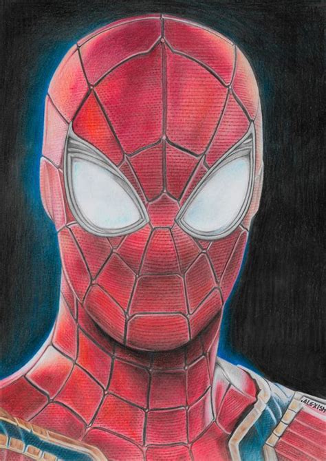 Spiderman Realistic Drawing By Artasticartist On Off