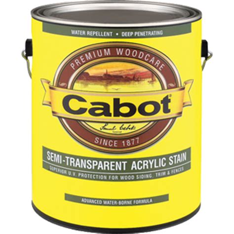 Cabot Semi Transparent Stain Color Chart