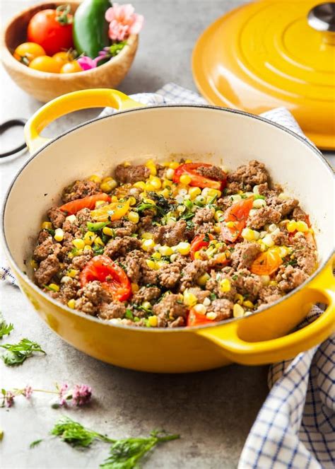 Ground Beef And Corn Skillet Garden In The Kitchen