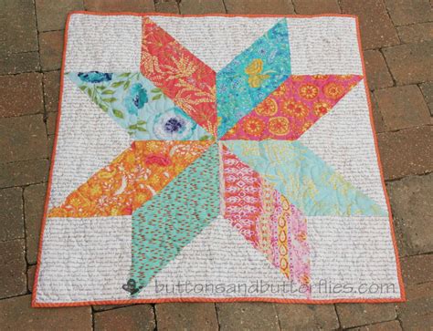 Buttons and Butterflies: Giant Star Quilt