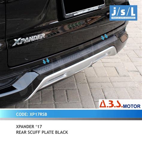 Jual Mitsubishi Xpander Sillplate Belakang Hitam Rear Scuff Plate