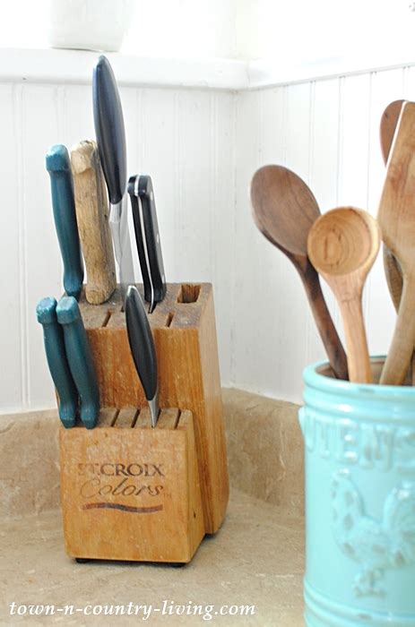 Diy Knife Holder Flea Market Inspired Town Country Living