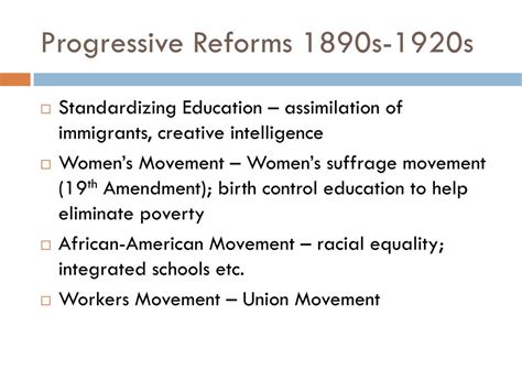 Ppt Reform Movements In United States History Powerpoint Presentation Id 420783