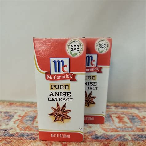 McCormick PURE Anise Extract Flavoring 1 Ounce Non GMO 2 Pack Bottles