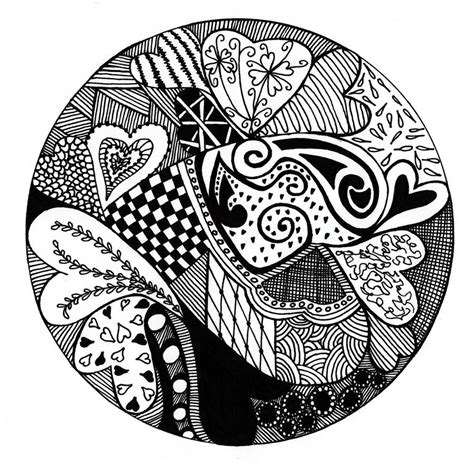 Heart Zentangle by BrollyAF on DeviantArt