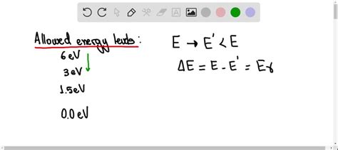 The Allowed Energies Of A Quantum System Are 0 0 EV 1 5 EV 3 0 EV