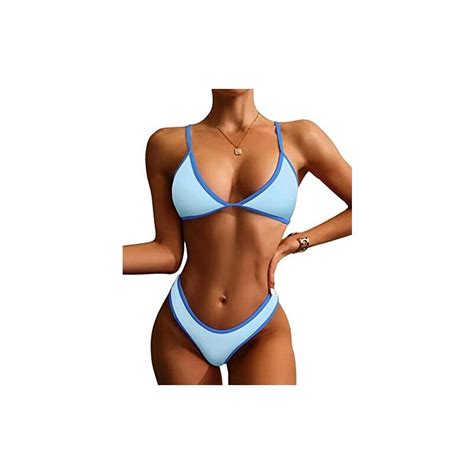 Yutdeng Bikini Tezenis Costume Da Bagno Due Pezzi Regolabile Reggiseno