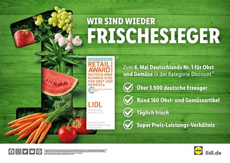 Lidl Wieder Nummer 1 bei Obst und Gemüse Supermarkt Inside