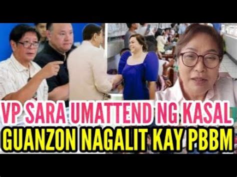 GUANZON NAGALIT KAY MARCOS DAHIL SA BAHA II DEPENSA NI VP SARA SA PAG