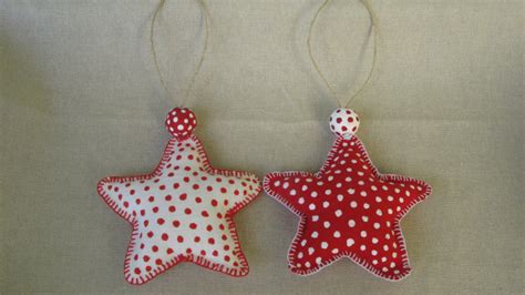 Adorno Colgante Para Navidad Diy Tela Cortada Con Forma De Estrella