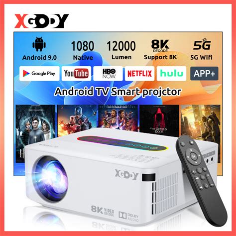 Xgody X Smart K Full Hd P Lcd Projector Lumens Portable