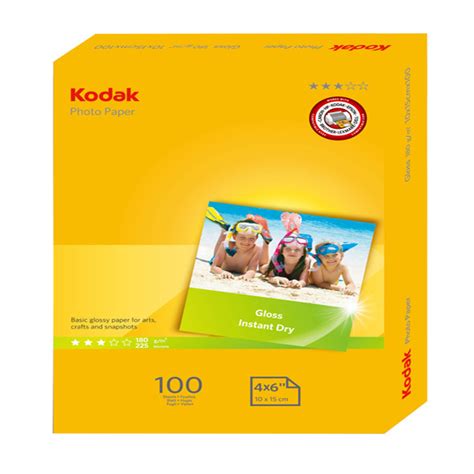 Kodak Carta Fotografica Lucida Photo Gloss 10x15 Cm 180 Gr 100