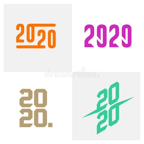 2020 Logo Design Concept Vector Template Icon Symbol Illustration