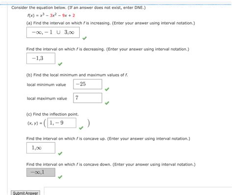 Solved Consider The Equation Below If An Answer Does Not Chegg