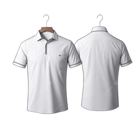 Um Modelo De Maquete De Camisa Pólo Branca Vetor Png Brincar Modelos Camisa Imagem Png E