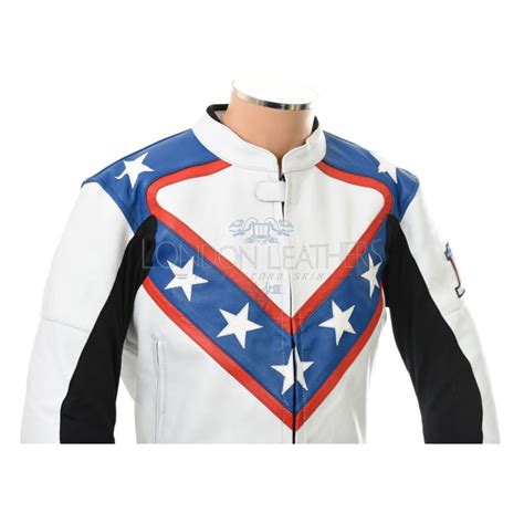 Evel Knievel Special Edition White Leather Two Piece Motorcycle