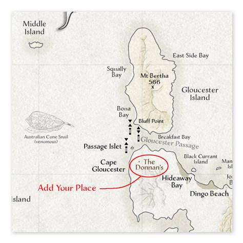 Whitsunday Islands Map Chart Monsoon Studio