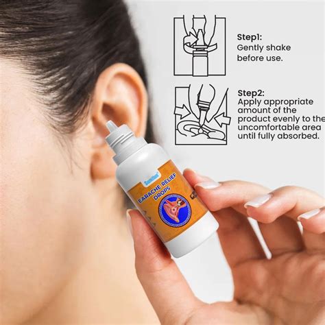 20ml Ear Drops For Tinnitus Symptoms Earache Relief Cares Earwax Cleaner Liq