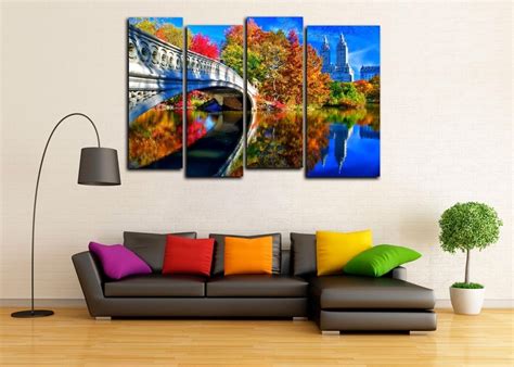 Модульная картина «Город в цвете» - купить модульную картину!