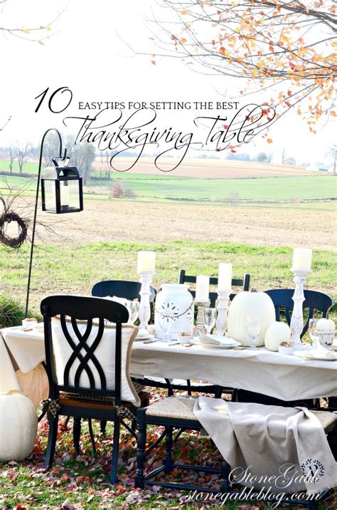 10 Easy Tips For Setting The Best Thanksgiving Table Ever Stonegable