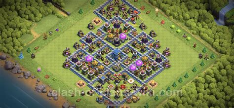 Farming Base TH12 With Link Anti 2 Stars Anti Air Electro Dragon