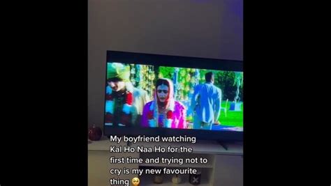 Woman records boyfriend’s emotional reaction to watching Kal Ho Naa Ho. Watch | Trending ...