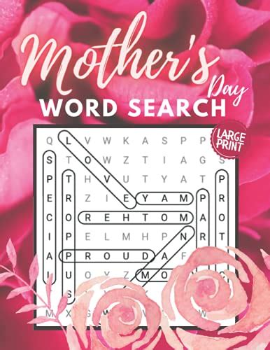 Mother S Day Word Search Large Print 76 Word Search Puzzle Book Large