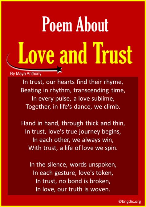 10 Best Poems About Love And Trust Engdic