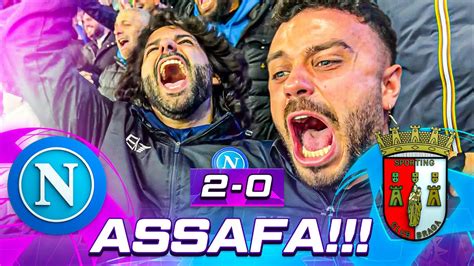 Assafa Napoli Braga Live Reaction Napoletani Al Maradona