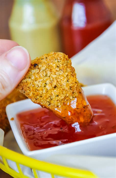 Baked Chicken Fried Tofu Vegetarian Nuggets With A Twist