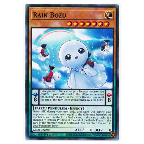 MP21 EN090 Rain Bozu Lata De Antiguas Batallas 2021 Tarjeta Yu Gi Oh