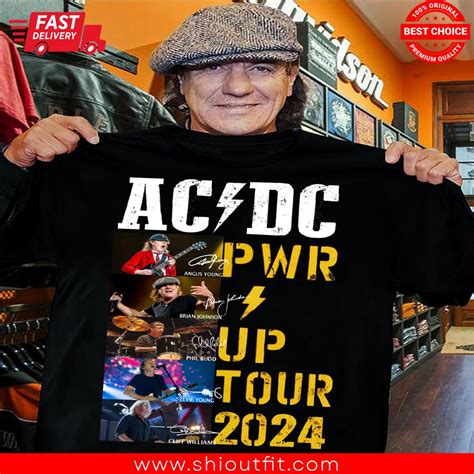 Acdc Pwr Up Tour 2024 Signature Shirt Shioutfit