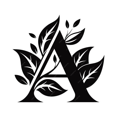 stylized design  letter  vector art illustration eps