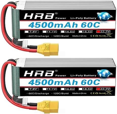 Hrb S Lipo Batterie Lipo V Mah C Avec Fiche Xt Batterie