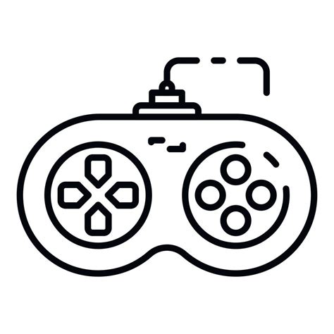 Play Joystick Icon Outline Style Vector Art At Vecteezy