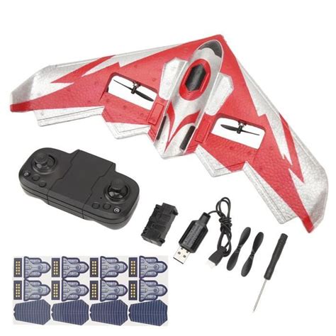 Avion RC Glider ESTINK Rouge Mousse EPP Débutants et adultes