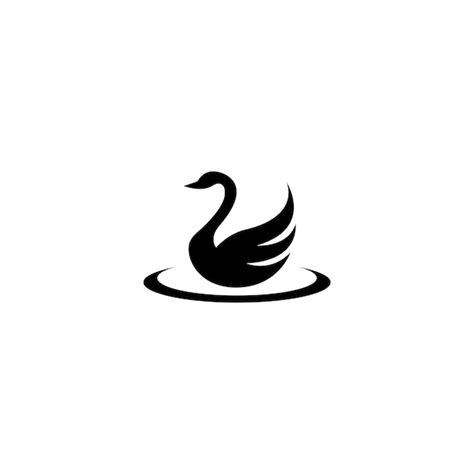 Premium Vector Swan Logo Template Vector Illustration