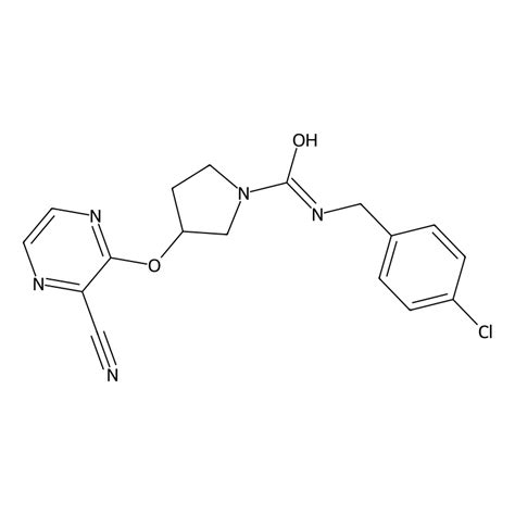 Buy N 4 Chlorobenzyl 3 3 Cyanopyrazin 2 Yl Oxy Pyrrolidine 1