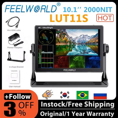 Feelworld Lut S Inch Nit Ultra Bright Ips Touch Screen Dlut