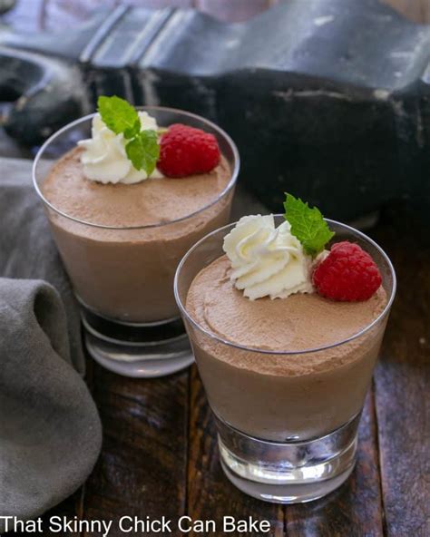 Minute Whipped Chocolate Mousse So Easy That Skinny Chick Can Bake