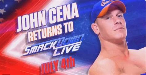 John Cena Returns On 4th Of July Edition Of Smackdown Live Tonight