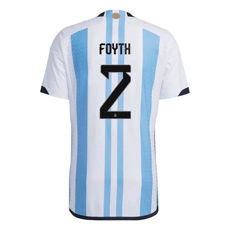 Tres Estrellas Camiseta Aut Ntica Foyth Argentina Primera