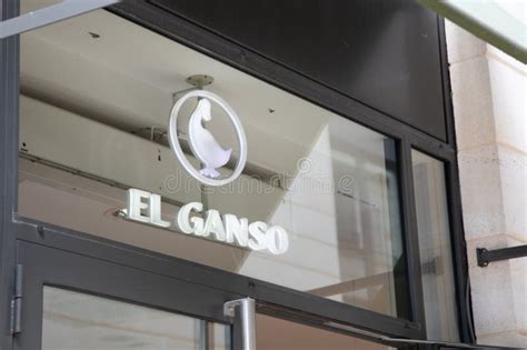 El Ganso Logo Brand and Text Sign Front Facade Clothes Store of Fashion Spanish Shop Editorial ...